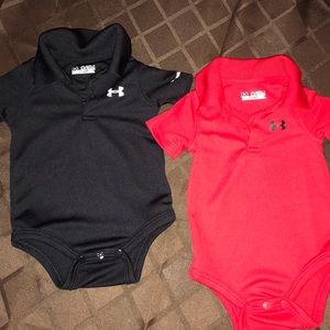 UA 0/3 mo 2 piece polo